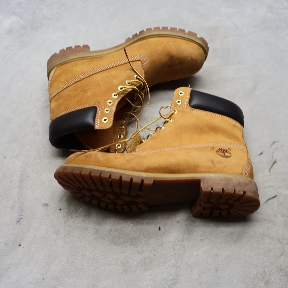 Timberland Men 13M Combat Boot Premium Waterproof Leather Classic Workwear 10061